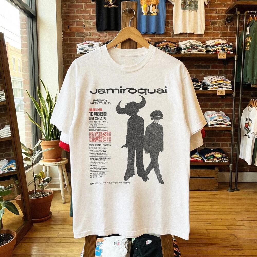 White Jamiroquai 1997 Tour T-Shirt